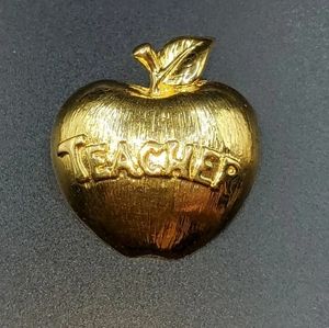 Napier Teacher Apple Brooch